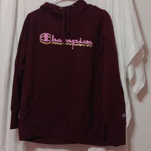 Champion Women's Maroon Hoodie Sweat Shirt